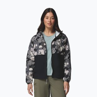 Damen-Windjacke Columbia Spire Valley Printed Windbreaker black ikatbloom print/black