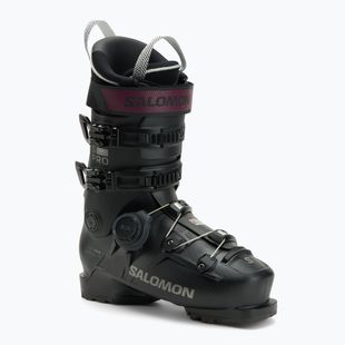 Herren-Skischuhe Salomon S/Pro Supra Boa 100 GW black/dark grey metallic/burgundy metallic