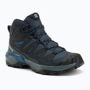 Herren-Trekking-Stiefel Salomon X Ultra 360 Mid GTX blaue Nächte / dunkel navy / dunkelblau