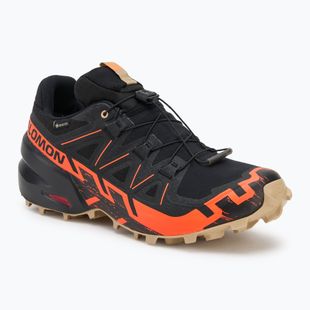 Herren-Laufschuhe Salomon Speedcross 6 GTX schwarz/shocking orange/white pepper