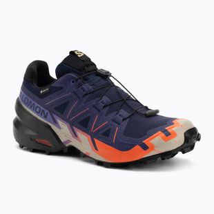 Herren-Laufschuhe Salomon Speedcross 6 GTX maritime blue/schwarz/cherry tomato