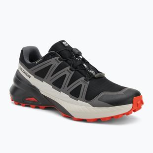 Herren-Laufschuhe Salomon Speedcross Peak GTX schwarz/castlerock/cherry tomato