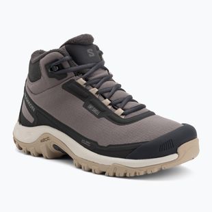 Damen-Trekking-Schuhe Salomon Shelter WP plum kitten/phantom/desert tan