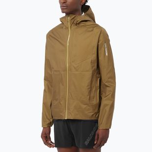 Herren-Laufjacke Salomon Bonatti Waterproof brilliant olive