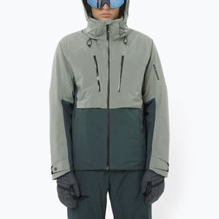 Herren-Skijacke Salomon Brilliant 2.0 Sedona Sage/Grün
