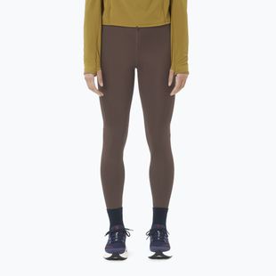 Damen-Laufleggings Salomon SHAKEout Core 28" coffee bean