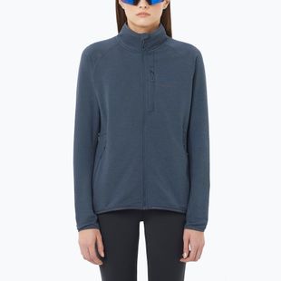 Fleecejacke für Damen Salomon Lightwarm Full Zip blue nights
