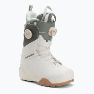 Damen Snowboardboots Salomon Kiana Dual Boa W vanilla ice/agave green/clearly aqua