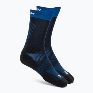 Socken Salomon Aero Crew maritime blue/bluing/white