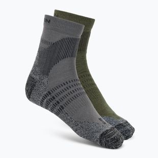 Socken Salomon X Ultra Access Quarter 2 pairs excalibur/olive night