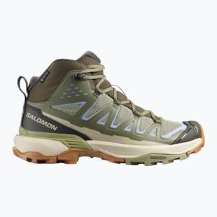 Trekkingschuhe Damen Salomon X Ultra 360 Edge Mid GTX tea/deep lichen green