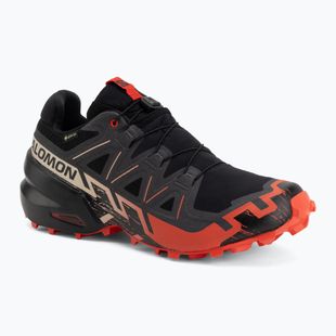 Herren-Laufschuhe Salomon Speedcross 6 GTX black/fiery red
