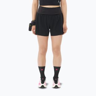 Damen Laufshorts Salomon Sense Aero 2IN1 Trail 4" deep black