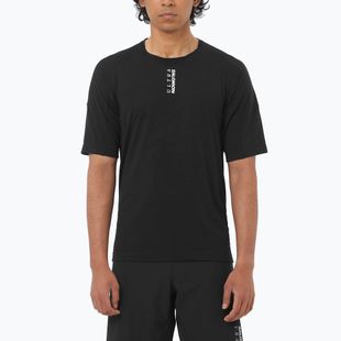 Herren Laufshirt  Salomon Ultra Tee deep black