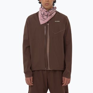 Herren Laufjacke Salomon Bonatti Waterproof coffee bean