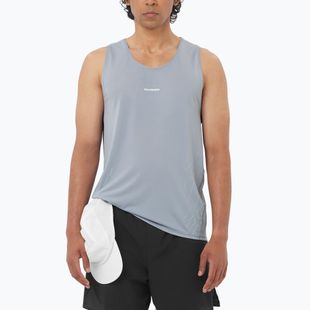 Salomon Sense Aero Singlet Herren-Laufshirt GFX trade winds