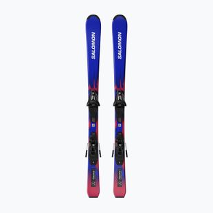 Kinder-Alpinski mit Bindung Salomon Equipe Jr S + C5 GW race blue/equipe red
