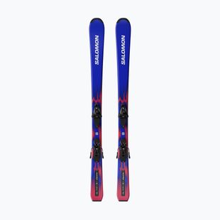 Kinder-Alpinski mit Bindung Salomon Equipe Jr M + L6 GW race blue/equipe red