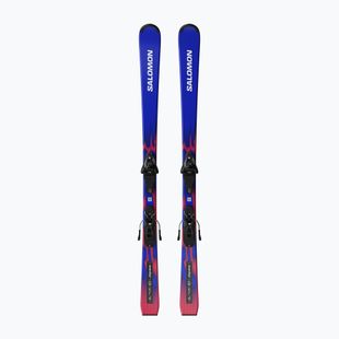 Kinder-Alpinski mit Bindung Salomon Equipe MT JR + L6 GW race blue/equipe red