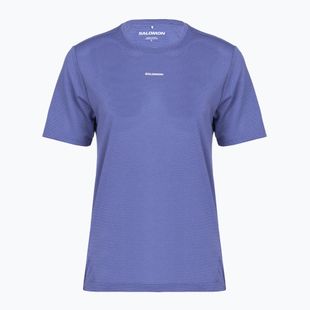 Damen-Laufshirt Salomon Shakeout Core marlin