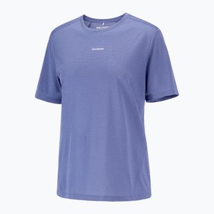 Damen-Laufshirt Salomon Shakeout Core marlin