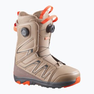 Herren-Snowboardschuhe Salomon Launch Boa SJ Boa kelp/brown lentil/dragon fire