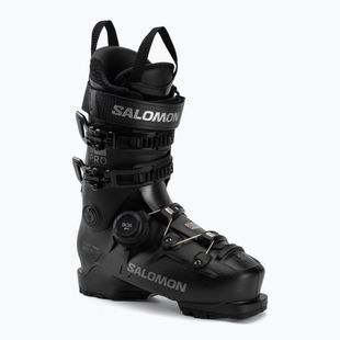 Herren-Skischuhe Salomon S/PRO Supra S Boa 100 black/beluga met/dark grey met