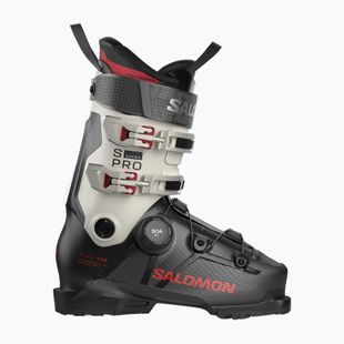 Herren-Skischuhe Salomon S/PRO Supra S Boa 110 black/gray aurora/samba met