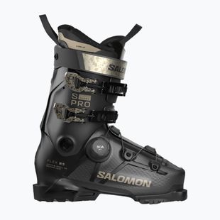 Damen-Skischuhe Salomon S/PRO Supra S Boa 85 W black/beluga met/light bronze met