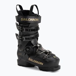 Damen-Skischuhe Salomon S/PRO Supra S Boa 95 W black/beluga met/gold met