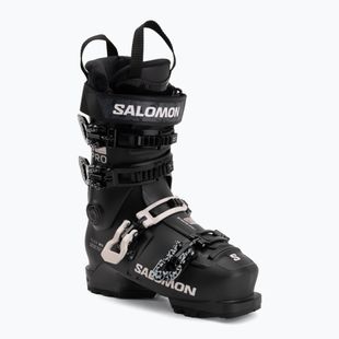 Damen-Skischuhe Salomon S/PRO Supra 85 W black/black/lilac ash