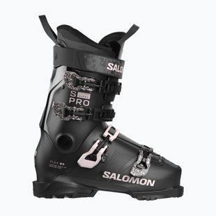 Damen-Skischuhe Salomon S/PRO Supra 85 W black/black/lilac ash