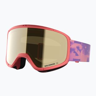 Kinder-Skibrille Salomon Lumi Acces Jr S2 sun kissed coral/flash gold