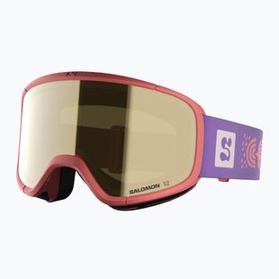 Kinder-Skibrille Salomon Rio S2 smoke blue/flash gold