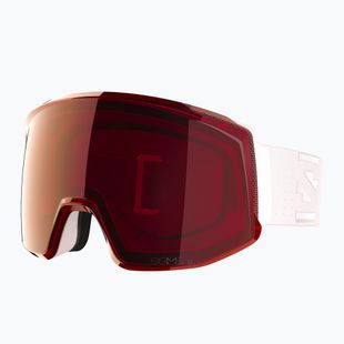 Skibrille Salomon Skarn Prime Sigma S3+S1 white/sigma fire red/sigma light blue