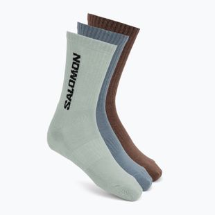 Socken Salomon Everyday Crew 3 pack stormy weather/sea foam/mustang