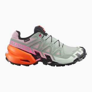 Laufschuhe für Damen Salomon Speedcross 6 GTX Icon black/green milieu