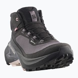 Damen-Wanderschuhe Salomon Genesis Mid GTX black/dawn pink