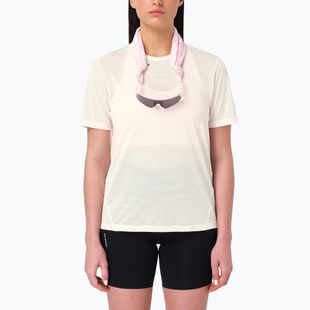 Damen-Laufshirt Salomon Shakeout Core GFX SS Tee whisper white/pink frosting