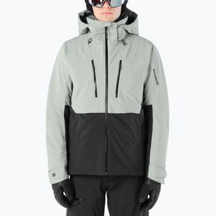 Herren-Skijacke Salomon Brilliant 2.0 wrought iron/deep black