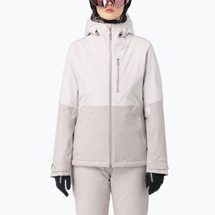 Damen-Skijacke Salomon Highland white sand/silver cloud