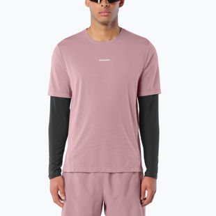 Herren-Laufshirt Salomon Shakeout Core SS Tee antler
