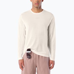 Lauf-Langarmshirt für Herren Salomon Shakeout Core Tee GFX LS whisper white/pink frosting