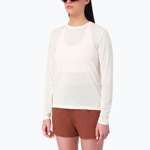 Damen-Laufshirt mit langen Ärmeln Salomon Shakeout Core Tee GFX LS whisper white/pink frosting