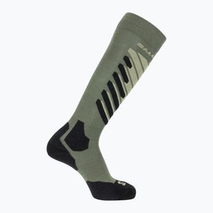 Skisocken Salomon S/Access deep lichen green/lime cream/black