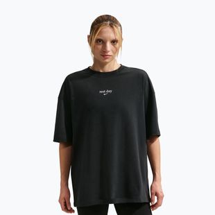 Damen-T-Shirt Nike Dri-Fit black/white/white