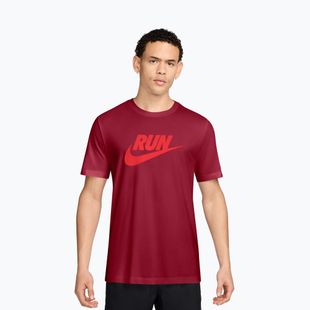 Herren T-Shirt Nike Dri-Fit Running team crimson/light crimson