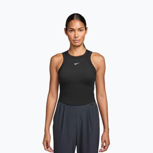 Damen-Tanktop Nike One Fitted Dri-Fit Cropped Tank thunder black/white