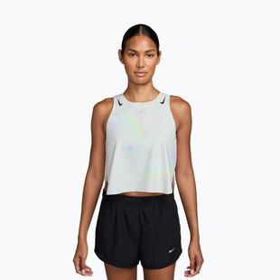 Damen-Laufshirt Nike AeroSwift Dri-Fit ADV Cropped Tank Top off white/black