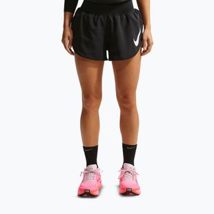 Damen-Laufshorts Nike Tempo Swoosh Dri-Fit Mid-Rise Brief-Lined black/white